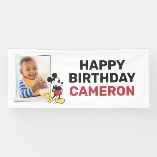 Classic Mickey Mouse Birthday Banner