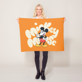 Classic Mickey Mouse Bubble Letter Name Graphic Fleece Blanket