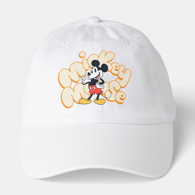 Classic Mickey Mouse Bubble Letter Name Graphic Hat (Front)