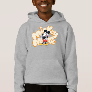 Classic Mickey Mouse Bubble Letter Name Graphic Hoodie