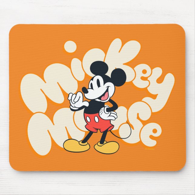 Classic Mickey Mouse Bubble Letter Name Graphic Pad (Front)