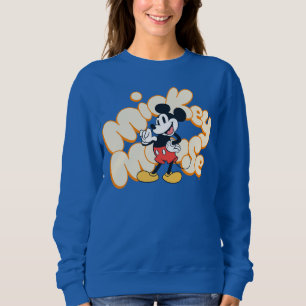 Classic Mickey Mouse Bubble Letter Name Graphic Sweatshirt