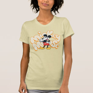 Classic Mickey Mouse Bubble Letter Name Graphic T-Shirt