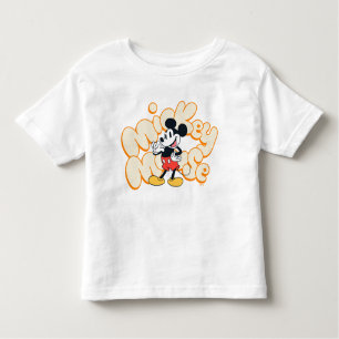 Classic Mickey Mouse Bubble Letter Name Graphic Toddler T-shirt