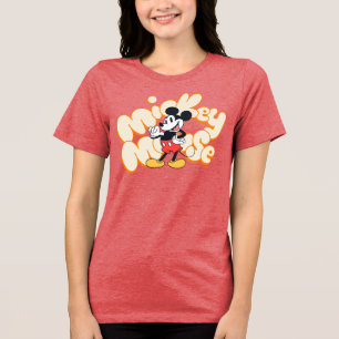 Classic Mickey Mouse Bubble Letter Name Graphic Tri-Blend Shirt