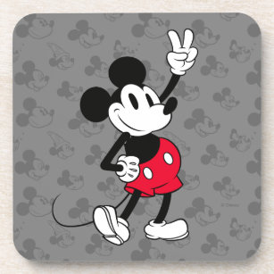 hb coaster REDUCED Mickey Mouse Shaped PVC drinks mat 