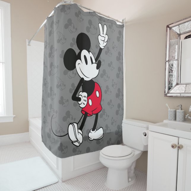 Classic Mickey Mouse | Cool Beyond Years Shower Curtain (In Situ)