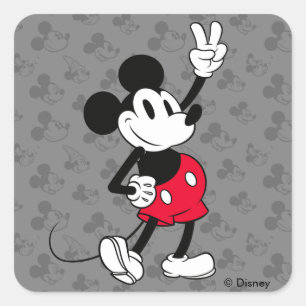 Classic Mickey Mouse   Cool Beyond Years Square Sticker