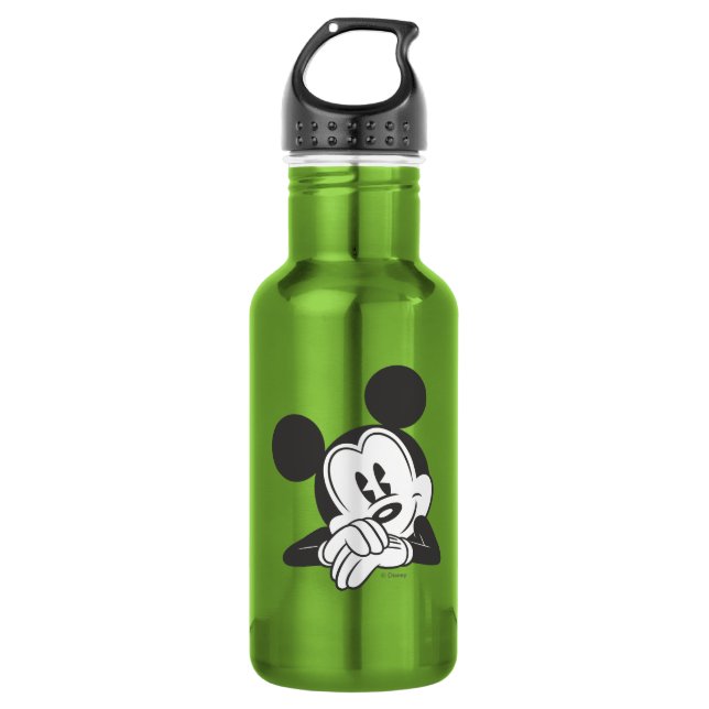 Classic Mickey Mouse | Cute Portrait Stainless Steel Water Bottle (Front)