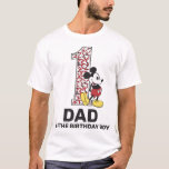 Classic Mickey Mouse | Dad of the Birthday Boy T-Shirt<br><div class="desc">Celebrate your little boy's first birthday with this classic "Dad of the Birthday Boy" shirt.</div>