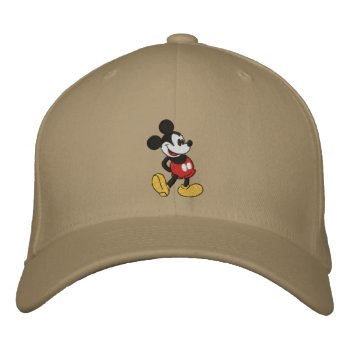 Classic Mickey Mouse Embroidered Baseball Cap by DisneyLogosLetters at Zazzle