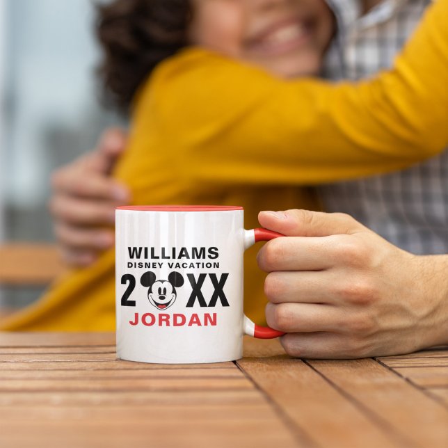 Classic Mickey Mouse | Family Vacation Mug (Person holding mug)