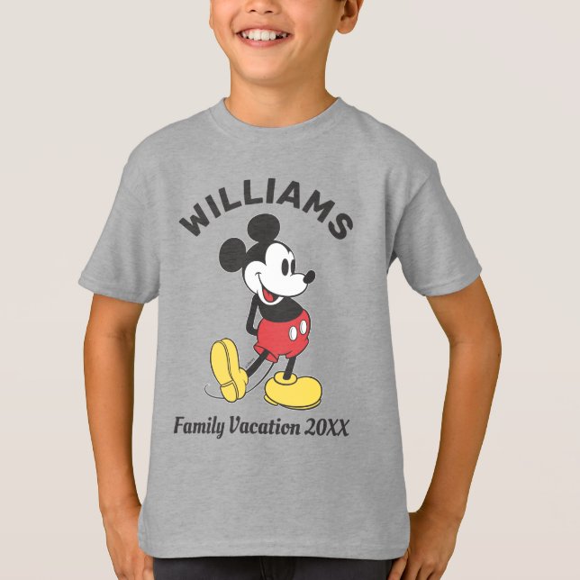 Classic Mickey Mouse | Family Vacation T-Shirt (Front)