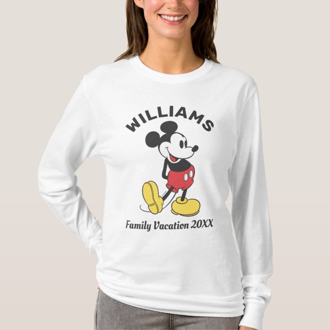 Classic Mickey Mouse | Family Vacation T-Shirt (Front)