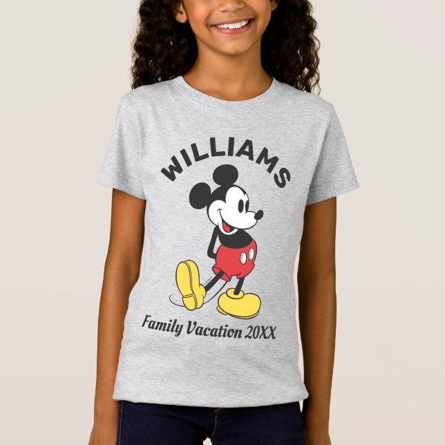 Classic Mickey Mouse | Family Vacation T-Shirt (Front)