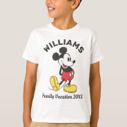 Classic Mickey Mouse | Family Vacation T-shirt at Zazzle