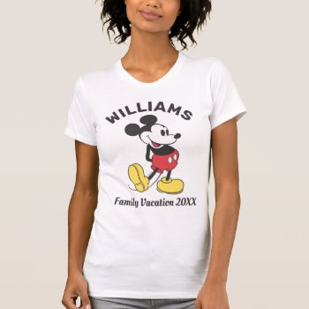 Classic Mickey Mouse | Family Vacation T-shirt by MickeyAndFriends at Zazzle