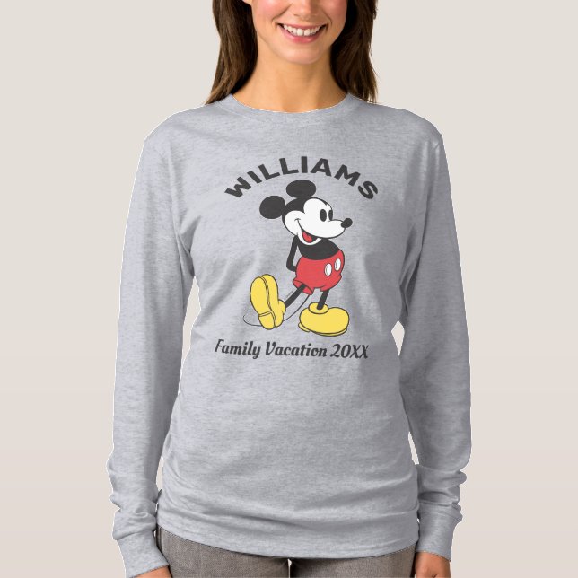 Classic Mickey Mouse | Family Vacation T-Shirt (Front)