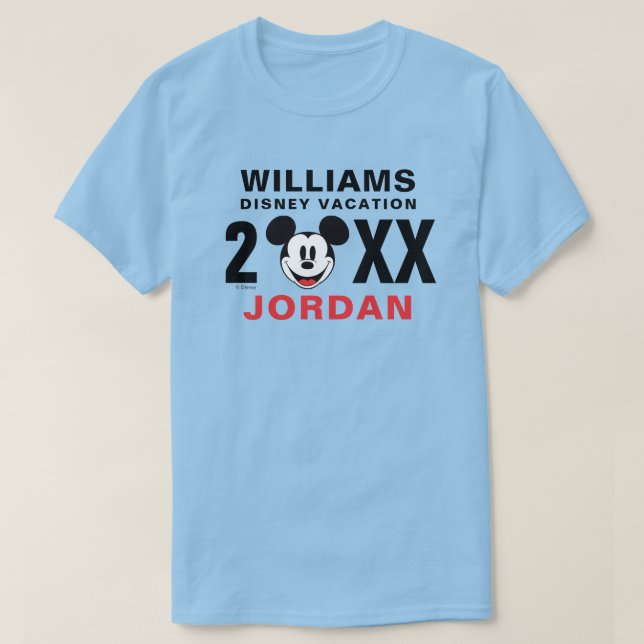 Classic Mickey Mouse | Family Vacation T-Shirt (Design Front)
