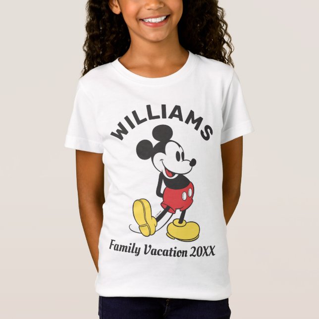 Classic Mickey Mouse | Family Vacation T-Shirt (Front)