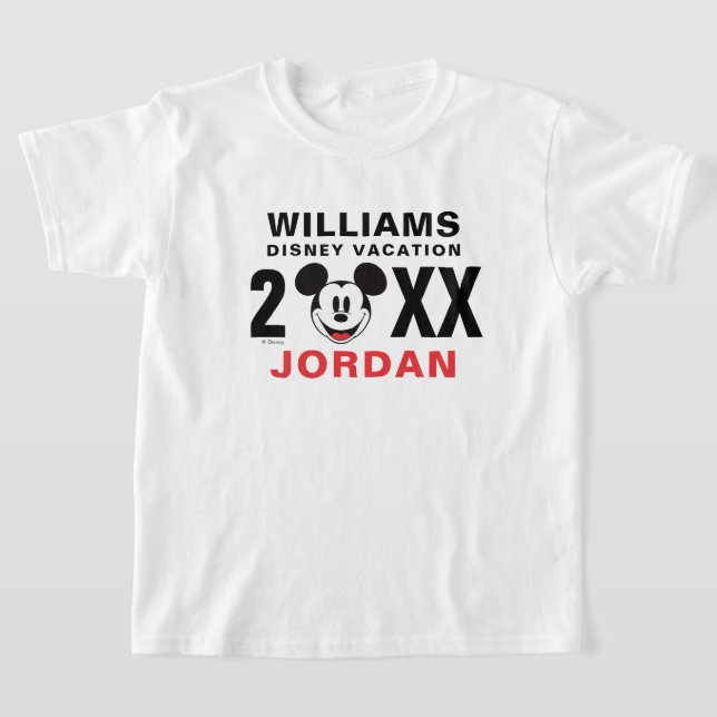 Classic Mickey Mouse | Family Vacation T-Shirt (Laydown)