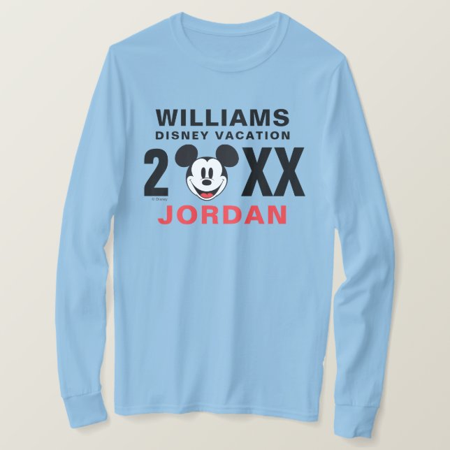 Classic Mickey Mouse | Family Vacation T-Shirt (Design Front)