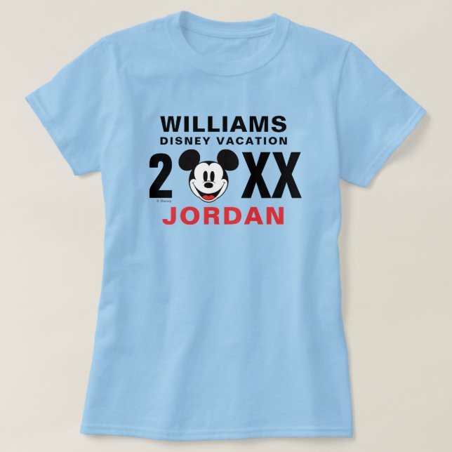 Classic Mickey Mouse | Family Vacation T-Shirt (Design Front)
