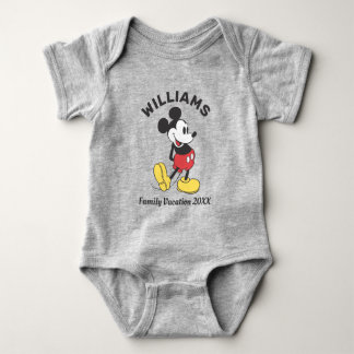 Classic Mickey Mouse | Family Vacation T-Shirt Baby Bodysuit