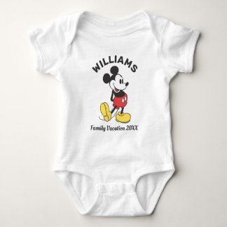 Classic Mickey Mouse | Family Vacation T-Shirt Baby Bodysuit