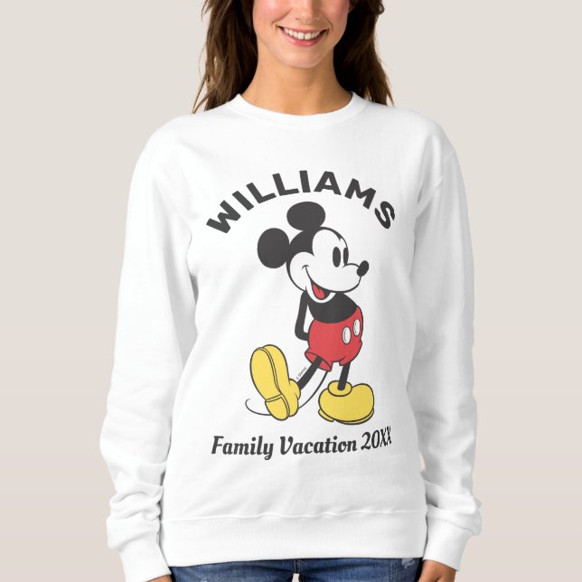 Classic Mickey Mouse | Family Vacation T-Shirt Sweatshirt (Front)