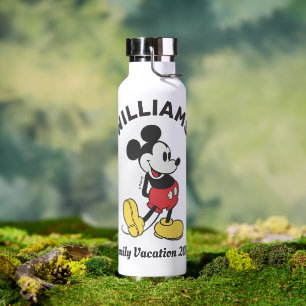 Classic Mickey Mouse Family Vacation Water Bottle