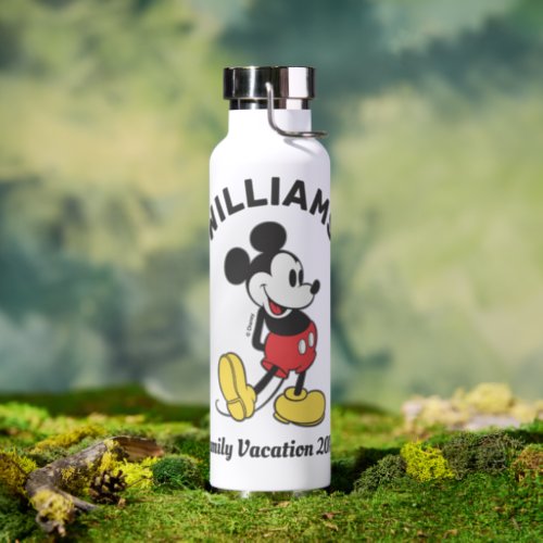 Classic Mickey Mouse  Family Vacation Water Bottle