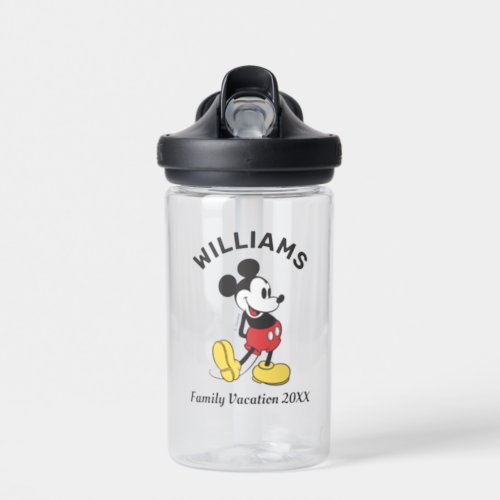 Classic Mickey Mouse  Family Vacation Water Bottle