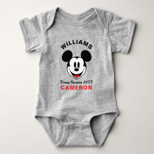 Classic Mickey Mouse - Family Vacation & Year Baby Bodysuit