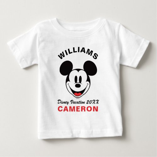 Classic Mickey Mouse _ Family Vacation  Year Baby T_Shirt
