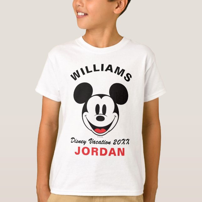 Classic Mickey Mouse - Family Vacation & Year T-Shirt (Front)
