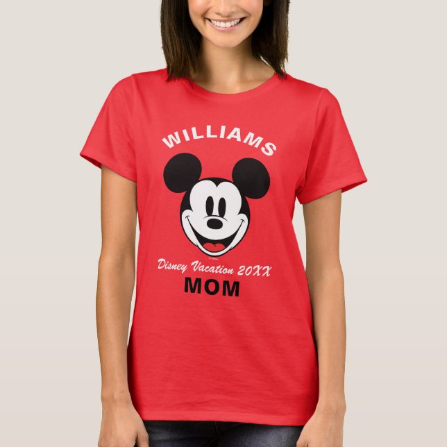 Classic Mickey Mouse - Family Vacation & Year T-Shirt (Front)