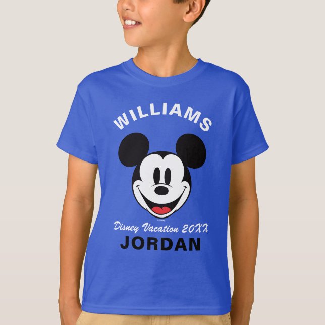 Classic Mickey Mouse - Family Vacation & Year T-Shirt (Front)