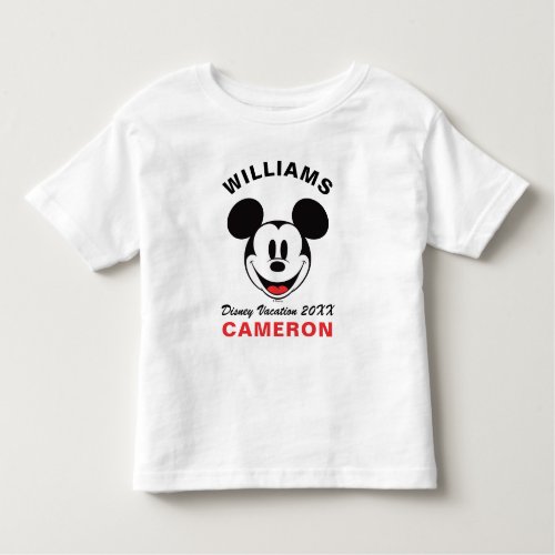Classic Mickey Mouse _ Family Vacation  Year Toddler T_shirt