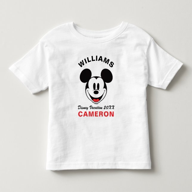 Classic Mickey Mouse - Family Vacation & Year Toddler T-shirt (Front)