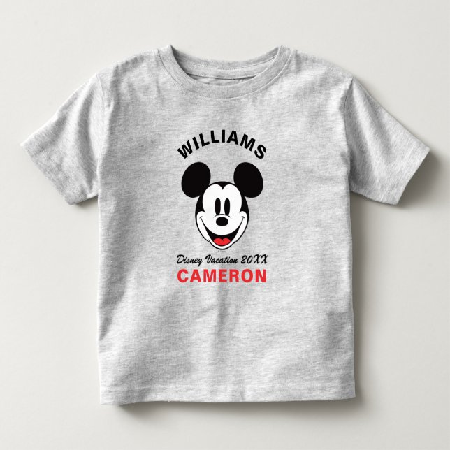 Classic Mickey Mouse - Family Vacation & Year Toddler T-shirt (Front)