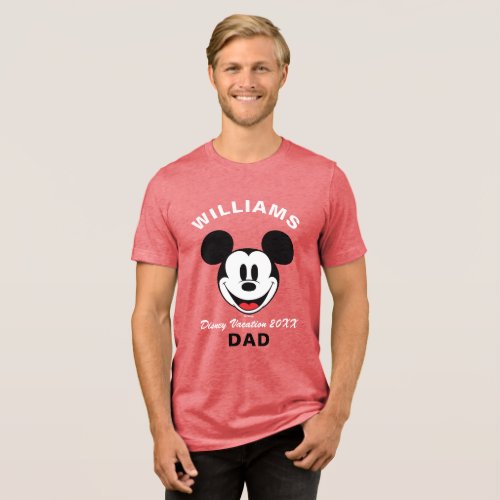 Classic Mickey Mouse _ Family Vacation  Year Tri_Blend Shirt