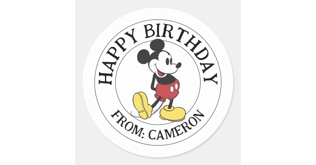 Mickey Mouse Stickers x 6 - Donald - Minnie- Favours - Birthday - Goofy -  Pluto