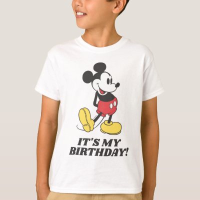 Classic Mickey Mouse | It's My Birthday T-Shirt