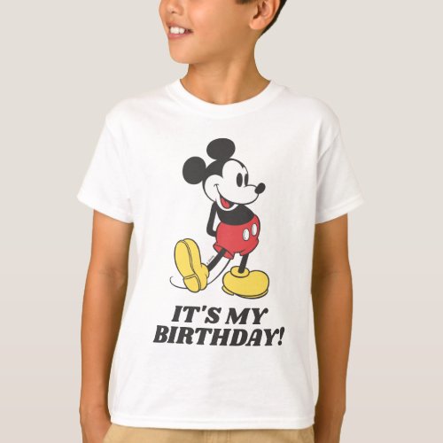 Classic Mickey Mouse  Its My Birthday T_Shirt