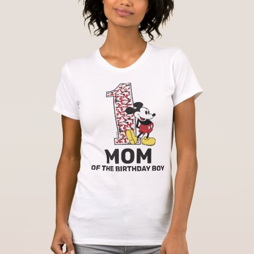 Classic Mickey Mouse  Mom of the Birthday Boy T_Shirt
