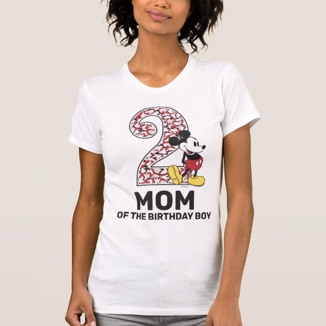 Classic Mickey Mouse | Mom of the Birthday Boy T-Shirt (Front)