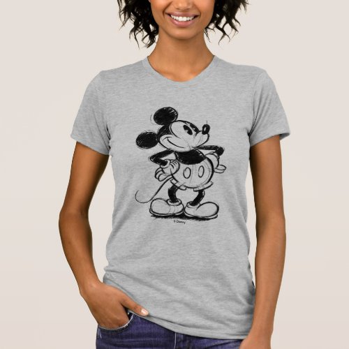 Classic Mickey Mouse Sketch T_Shirt
