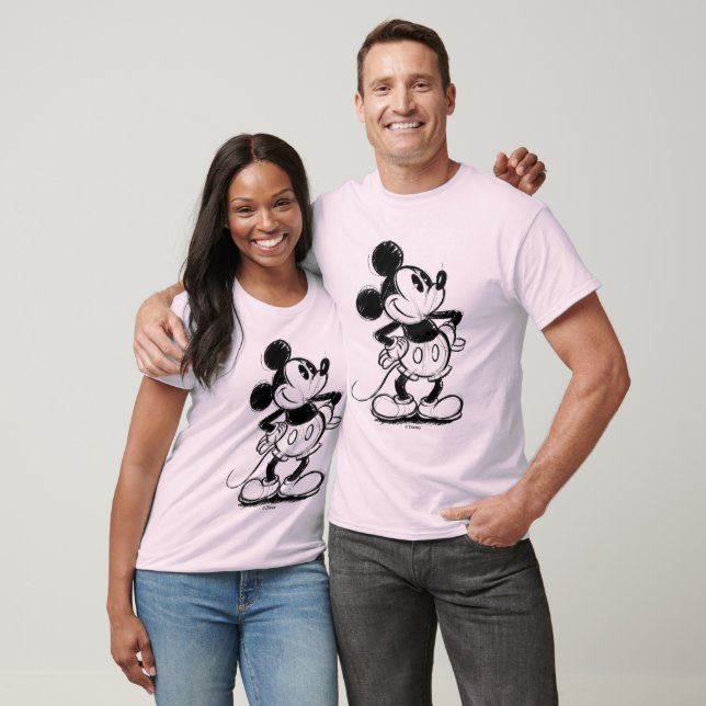 Classic Mickey Mouse Sketch T-Shirt (Unisex)