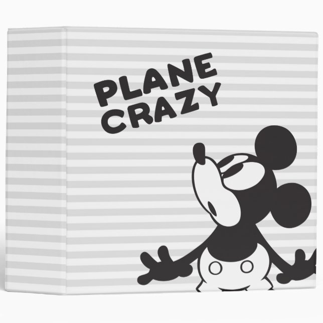 Classic Mickey | Plane Crazy 3 Ring Binder (Front/Spine)